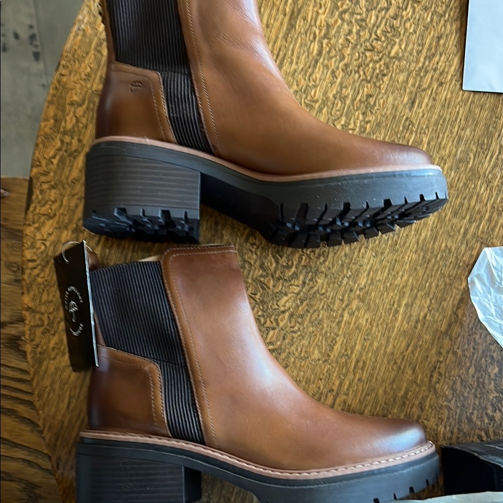 Brown Leather Ankle Boots